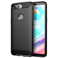Silikoninis dėklas, skirtas Oneplus 6 7 8 9 Pro 6T 7T 8T 9R smūgiams atsparus anglies pluošto minkštas silikoninis dėklas, skirtas Oneplus Nord N10 100 dėklui For Oneplus 5T juoda