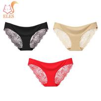 3 vnt/partija moteriškų nematomų apatinių moteriškų seksualių nėrinių permatomų kelnaičių besiūlių apatinių kelnaičių paketas 2XL
