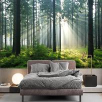3D miško tapetai Šiuolaikinė miško medžio sienų tapetai Svetainės restorano fono miško sienų tapetai 200 cm(W) x 140 cm(H)