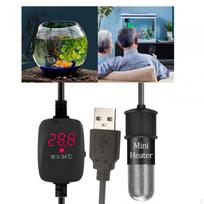 Akvariumo šildytuvas 10 W išmanusis termostatas mažas reguliuojamas USB naminių gyvūnėlių geriamasis vanduo No Power Outage_Celsius