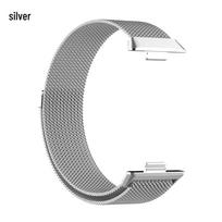 Huawei Fit3 Milanese Strap: Magnetic Metal Loop Wristband for Watch Fit3 Bracelet. sidabras