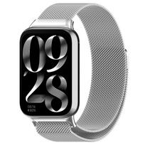 Metal Strap For Xiaomi Mi Band 8 Pro Milan Magnetic Samrt Wristband Stainless Steel Replacement Bracelet For Mi Band 8Pro Strap For Mi Band 8 Pro sidabras