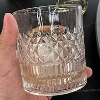 330ml Vintage Cup Transparent Crystal Glass Whiskey Cup Brandy European Style Wine Glasses Cups  Cups Drinking Glass gray