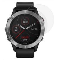 Tempered Glass for Garmin Fenix 6 - 6 Pro - 6 Pro Solar - 6 Pro Sapphire [Pack of 2] Phonillico® Anti-Scratch Watch Screen Protector skaidri