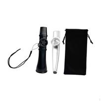 Kazoo Flute Musical Instrument Easy to Learn with Storage Bag Lanyard Portable for Stage, Show