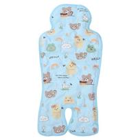 Universal Baby Cooling Pad Pushchair Seat Lining Soft & Breathable Pram Cushion for Strollers Dining Chair 66x32cm mėlyna