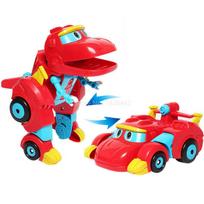 Didelis Gogo Dino ABS Deformuojamas Automobilis/Lėktuvas Su Garsu Veiksmo Figūrėlės REX/PING/TOMO Transformuojamas Dinzaurų Žaislai Vaikams red