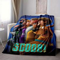1 vnt. Scooby-Doo flanelinis pledas - Lengvas, minkštas, šiltas, visų sezonų pledas sofai, lovai, kelionėms, stovyklavimui L1029084 80x120cm