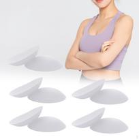 5 poros keičiamų liemenėlės įdėklų moterims, minkšti, pralaidūs orui, krūtų apatinio trikotažo, maudymosi kostiumų White