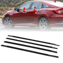 Honda Civic Sedan 2016-2021 Outer Door Trim Weatherstrip Seal juoda