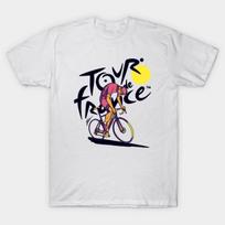 Vyriški juodi marškinėliai su spauda Tour De France Be kirpimo Šilumos perdavimo spaudė Medvilniniai marškinėliai 2XL balta