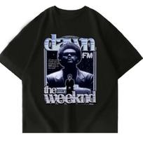 Ins 2024 Vyriški Gražūs The Weeknd Marškinėliai The Weekend Tour Prekės Dawn Fm Marškinėliai Patogūs Medvilniniai 90-ųjų Spaudos Marškinėliai Vyrams Moterims S