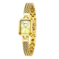 BERNY Quartz Rectangular Mini Fashionable Minimalist 7 ATM Water Stainless Steel Removable Watch Band Women's Watch, Watch, Watch, Resistance, auksas