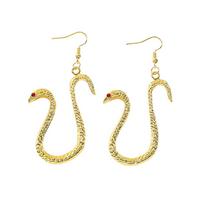 Cartoon Snake Pendant Earrings Anime Boa Hancock Cosplay Prop Dangle Eardrop Jewelry Cute Party Gifts for Woman Girls