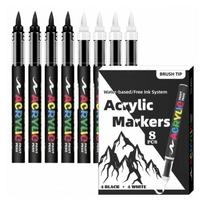Art Pens With Soft Brush Tips Watercolor Markers Highlighter Pens For Coloring Projects And Creative Handmade Crafts