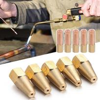 5 vnt. dujinio litavimo degiklio antgalis H01-2, deguonies suvirinimo degiklio antgalis, propano, acetileno suvirinimo priedas, grynas varis, pjovimo 1 2 3 4 5# Acetylene Version