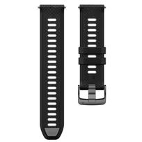 Greito atsegimo dirželis 22 mm, skirtas Amazfit Cheetah Pro / Apvalus sportinis minkšto silikono dirželis, skirtas Amazfit GTR 4 3 Pro 2/Stratos apyrankė 22mm juoda pilka spalva