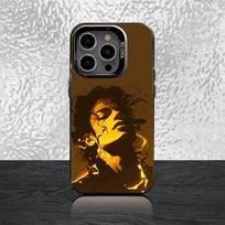 Dainininko M-Michaels J-Jackson telefono dėklas iPhone 17,16,15,14,13,12,11,Pro,Max,Plus,Mini,Air,SE4 Juodas Matinis Smūgiams Atsparus Dangtelis iPhone12PRO