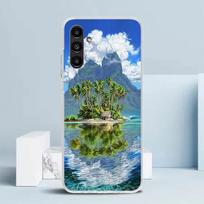 Vasaros paplūdimio saulėlydžio jūros palmių telefono dėklas, skirtas Samsung Galaxy A17 A37 A57 A16 A15 A14 A13 A56 A55 A54 A53 A36 A35 A34 A33 A26 Samsung A23