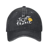 Tour De France Baseball Cap Classic Distressed Washed Snapback Cap for Men Women Washable Adjustable Trucker Dad Hats Adjustable juoda