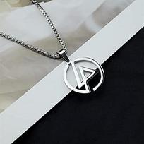 Linkin Park Karoliai, Personalizuotas Metalinis Grandinėlė, Būtinas Roko Gerbėjams, Madingi ir Stilingi Papuošalai include chain gray