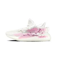 Adidas Originals Yeezy Boost 350 V2 Low top Casual Shoes Unisex White Pink HQ6316(Team401-) 36