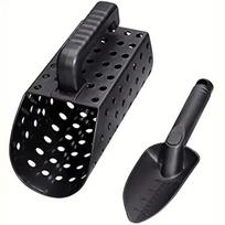 Digging Tool Metal Detector Sand Scoop Plastic Sand Scoop  Digging Tool Accessories Black