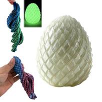 3D spausdintas drakono kiaušinio streso žaislas, lankstus, tempomas, sensorinis Fidget žaislas, deformuojamas drakono kiaušinis, dovana vaikams ir suaugusiems Fidgets blue