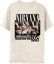Nirvana Unplugged 1993 Adult Short Sleeve T Shirt Vintage Style 90s Grunge Retro Style Graphic Tees XXXL black