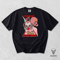 Toxic Stay Away Cyberpunk Dystopian Clothing, Dark Humor Shirt M