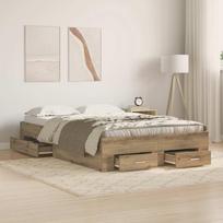 Artisan Oak Bed Frame 120 x 200 cm Particleboard