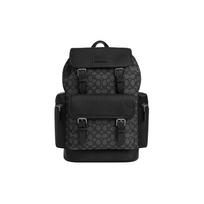 COACH Sprint Karvės Odos Su Audiniu Kuprinė Didelė Vyriška Anglies Pilka Juoda Basic Set (Bag + Dustproof Bag)