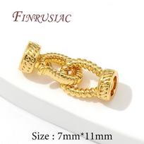 18K Gold Plated Connectors For Jewelry Fasteners Lock Clasps Accessories For Needlework Beads Pearls Jewelry Making Material 1 piece