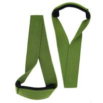 MKAS Promotion Comfortable Gym Bodybuilding Weightlifting Straps Fitness Training Hand Wrist Straps Gym Lifting Straps žalia