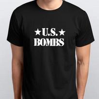 Men's and Women's T-shirts US BOMBS new T-SHIRT All sizes S M L XL XXL colours Black, White S