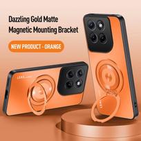 Phone Case for Motorola Moto Edge 70 Fusion ShockProof AG Frosted Soft TPU+PC Matte Back Cover Magnetic for Moto Edge 70 Ultra Motorola Edge 70 oranžinė