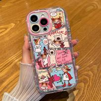 Cute Coco Girl Phone Case IPhone 17 Pro Max 15 14 13 Full Cover Shockproof Soft TPU With Air Cushion Cartoon Design iPhone 17 Air