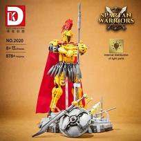 Spartan Warrior Building Blocks Movie Soldier Assembly Plastics MOC 3D Model Puzzle Mini Brick Figure Toy For Christmas Gift No Box