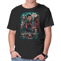Unisex Crew Neck T-Shirt Kicking The Devil Graphic Short Sleeve Casual Tee L