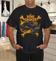Men's and Women's T-shirts Bone Shaker Gasser Hot Rod Drag Racing Vintage Car Graphic Tee T-Shirt XS