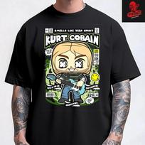 Men's and Women's T-shirts Nirvana | Kurt Cobain Metal Rock Band Funko Pop Unisex Cotton XXXXL