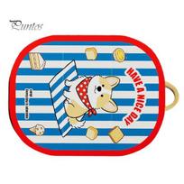Cute Dog Cooling Pad Foldable Mat, Striped Waterproof Mat Bed, Cartoon Corgi Pet Print, Summer for Dogs Crate Floor Sofa Use Comfortable Resting A