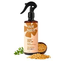 Nat Habit Methi Hair Jal Post-Wash Serum Spray for Frizz Control and Smoothening with Pro-Vitamin B5 for All Hair Types 200ml