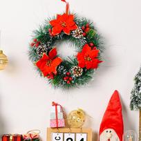 Elegant Pine Cone Wreath With Rich Red Burlap Bow Perfect For Creating A Cozy Holiday Ambiance Pinecone Wreath A