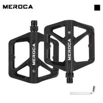 MEROCA Bicycle Multi-Color Nylon Pedals Non-Slip Bearing for Mountain Road Bikes with Reflective Warning Panels From China General