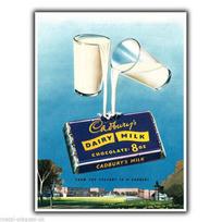 CADBURY DAIRY MILK Vintage Retro Advert METAL WALL SIGN PLAQUE poster printAluminum 20x30cm（7.8x11.8inch）