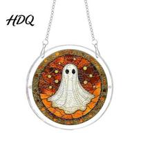 Adult Halloween Activity Acrylic Puzzle Suncatcher Window Hanging 7.87 Inch Sun Catcher D