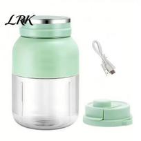 Smoothie Maker Cordless Portable Blender, USB Rechargeable Juice Cup for Smoothies, Large Capacity Blender Personal Fruit, Crush Ice Electric Juicer žalia