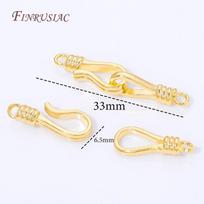 18K Gold Plated Toggle Clasps Necklace Connector Lock DIY Jewelry Making Accessories For Bracelet Necklace Fastener Clasps 1 piece