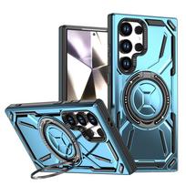 Phone Case for Samsung Galaxy S25 FE S26 Ultra S24 S23 S22 Plus A26 A17 A36 A56 A07 A06 A16 Magnetic Kickstand Protective Cover Galaxy S26 mėlyna